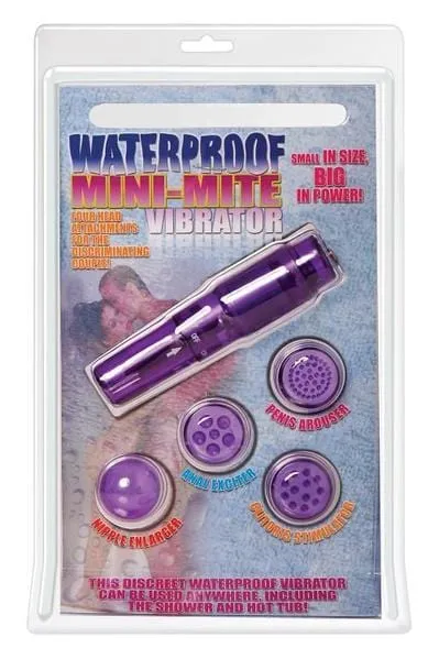 0172P      Purple Mini-Mite Waterproof Vibrator - LAST CHANCE - Final Closeout!