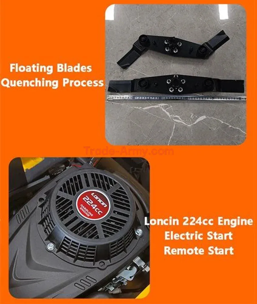 20" RC Lawn Mower with FPV Camera System and Electric Start