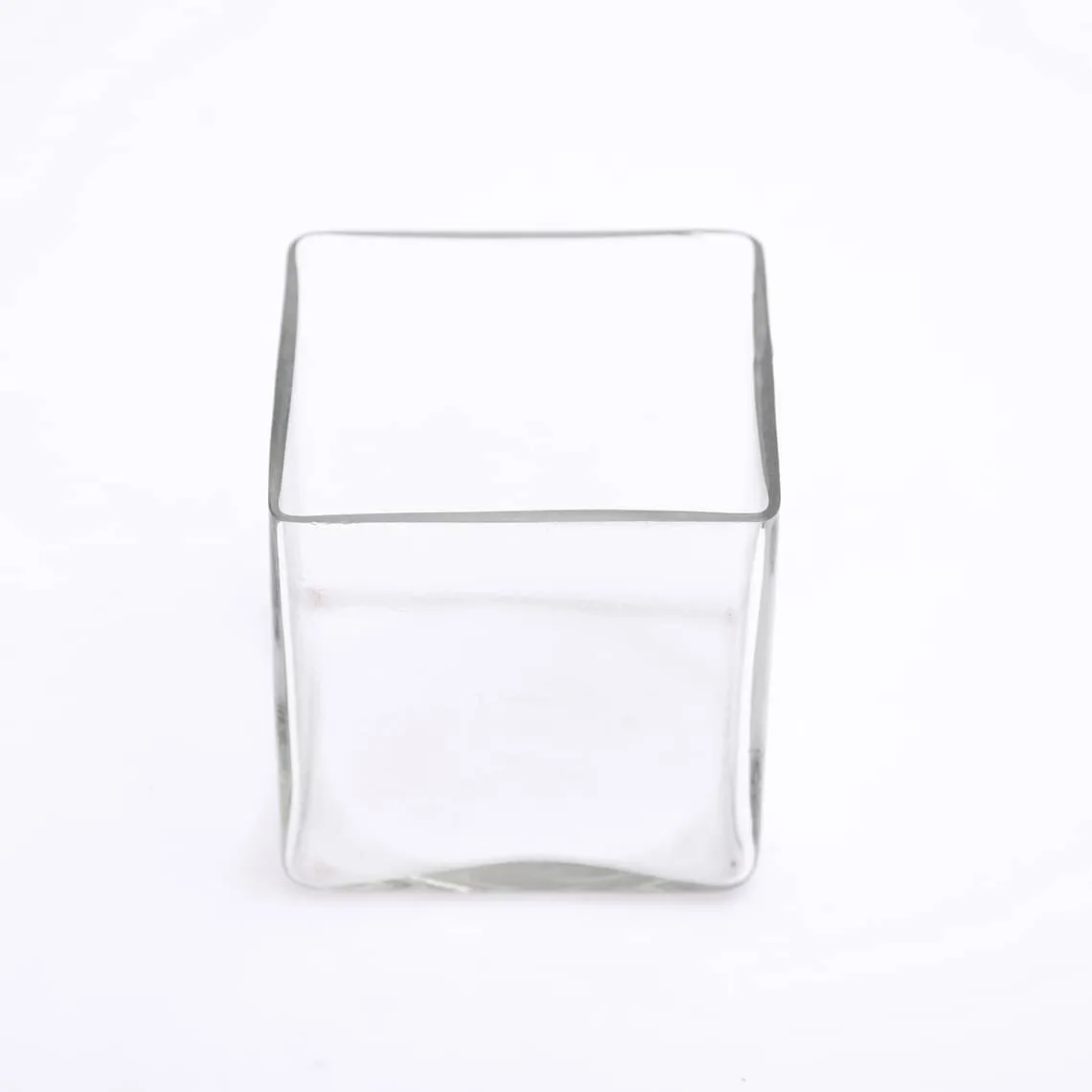 2.5 inch (6 cm) Square Glass Vase