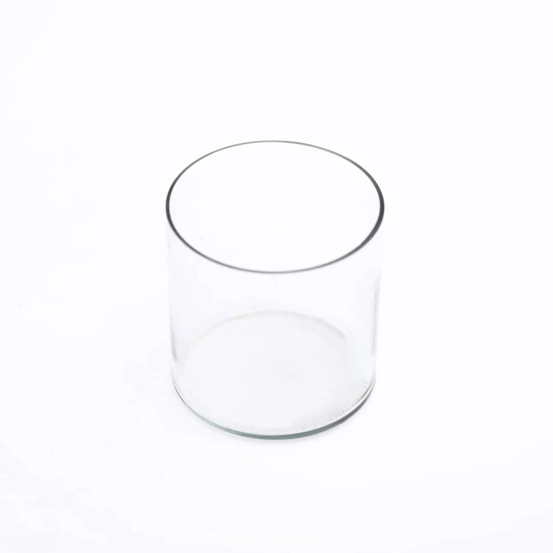 4 inch (10 cm) Cylindrical Glass Vase