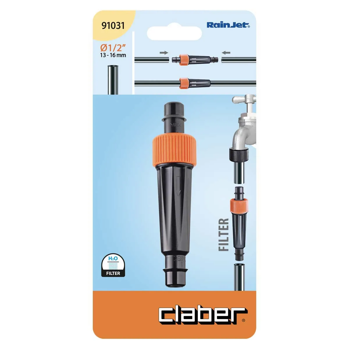 91031 IN-LINE FILTER 1/2" HOSE