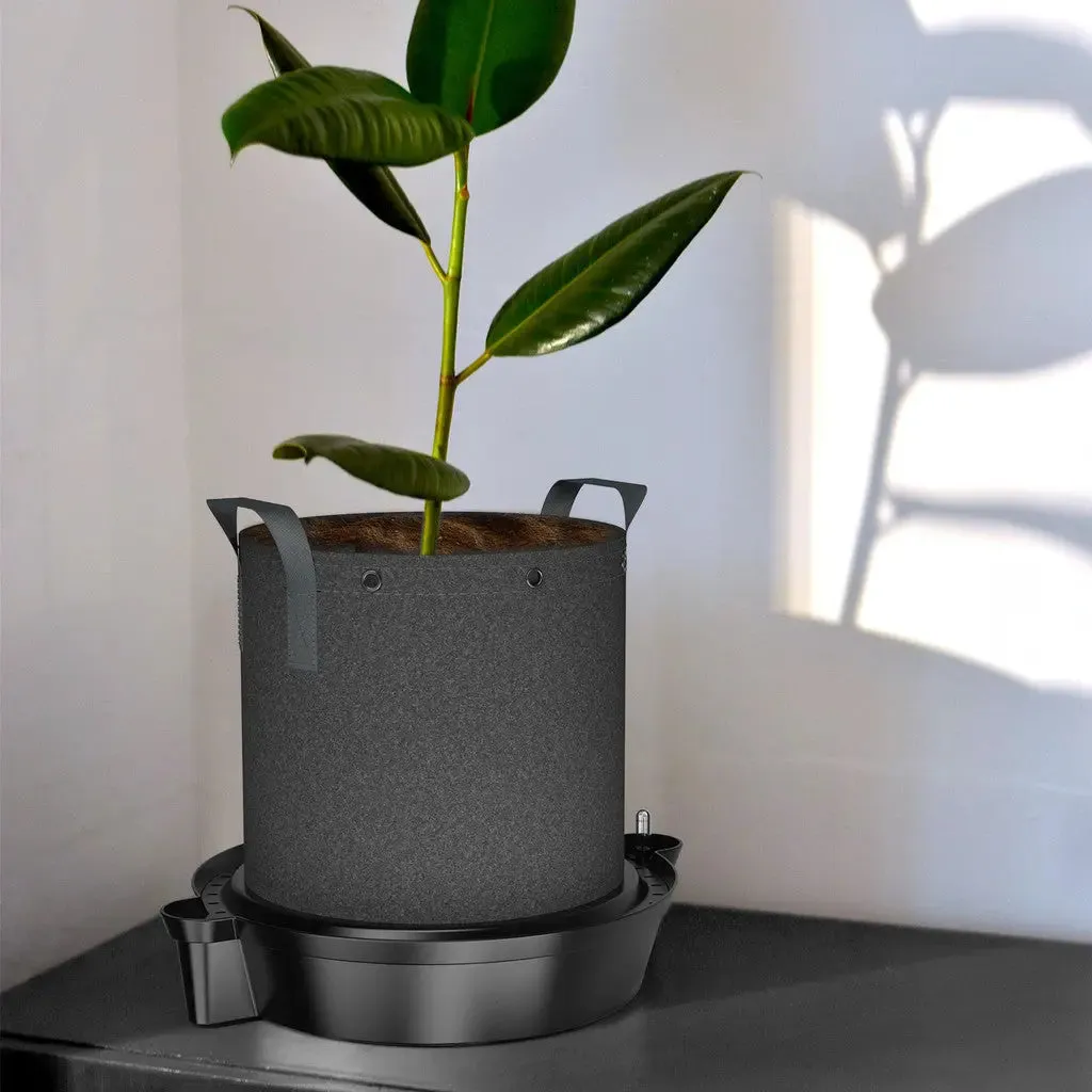 AC Infinity Self-Watering Fabric Pot Planter Base XL | Pack of 4