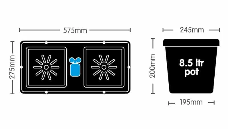 AutoPot Easy2Grow Complete Watering Systems - Black (6 Pots)