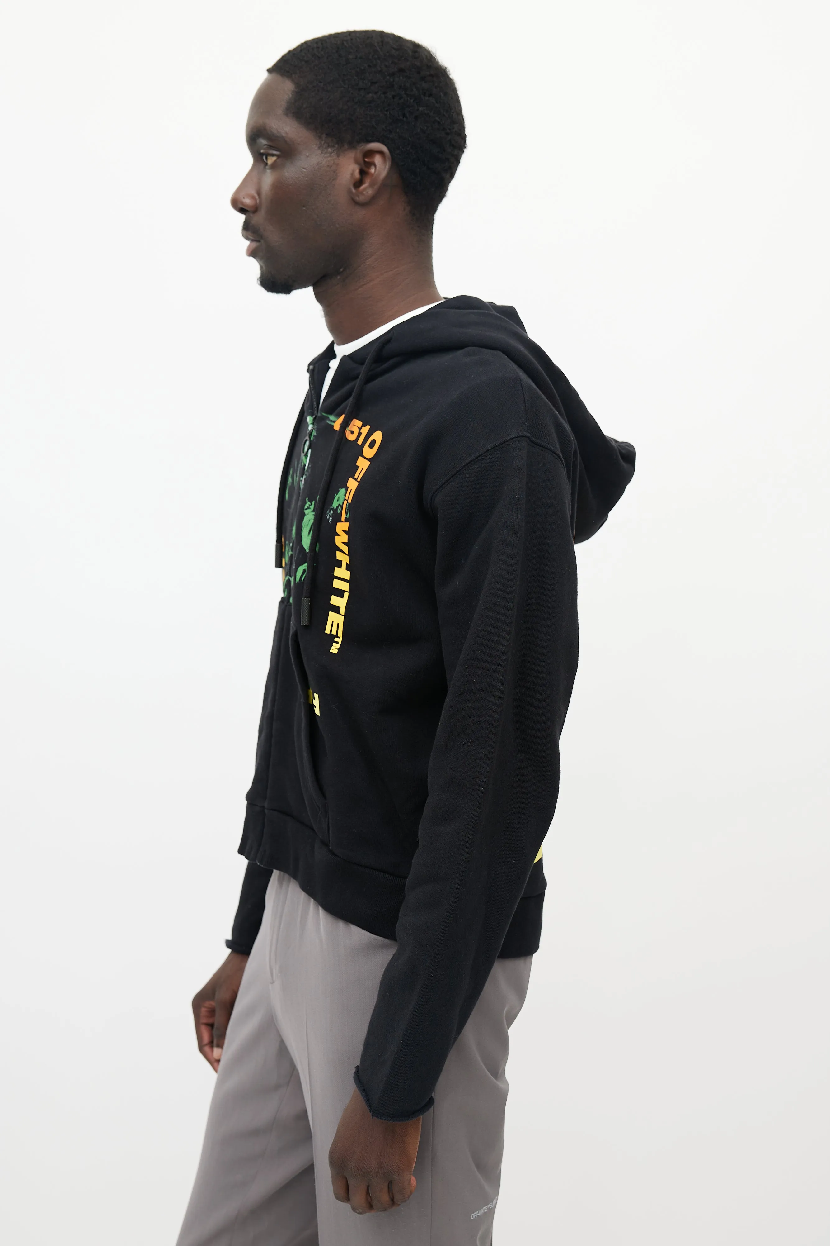 Black & Multicolour Temperature 451 Hoodie