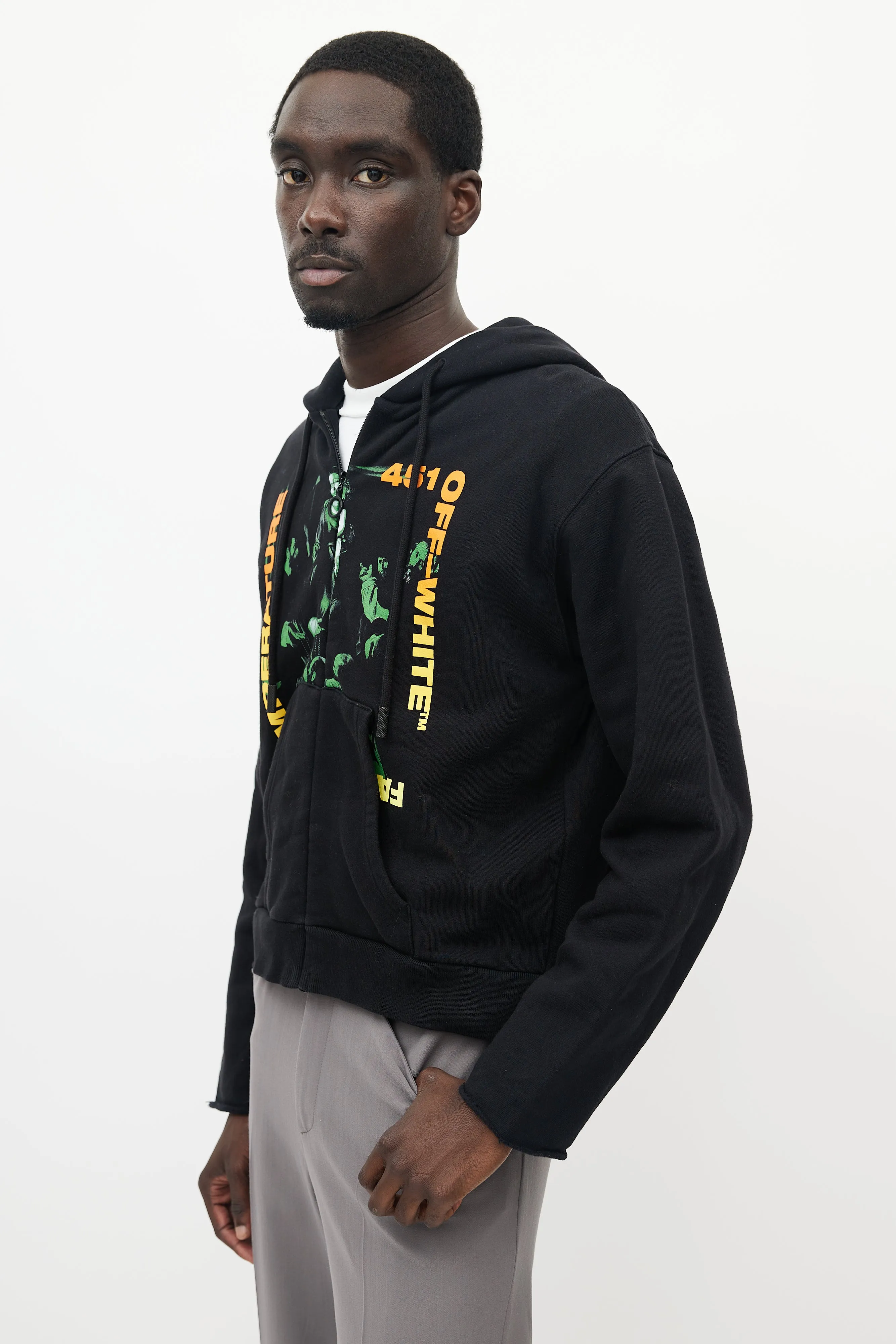 Black & Multicolour Temperature 451 Hoodie