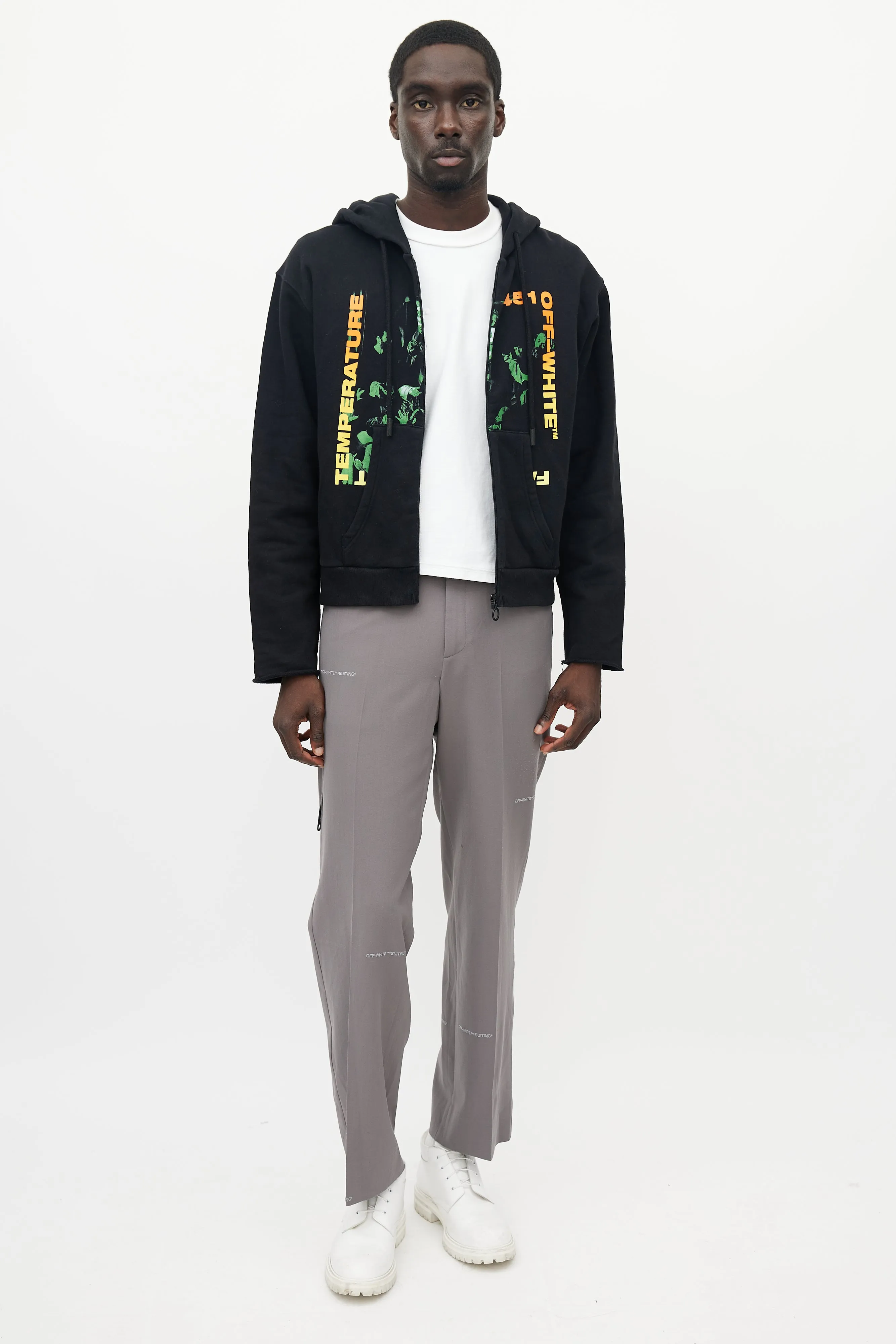 Black & Multicolour Temperature 451 Hoodie