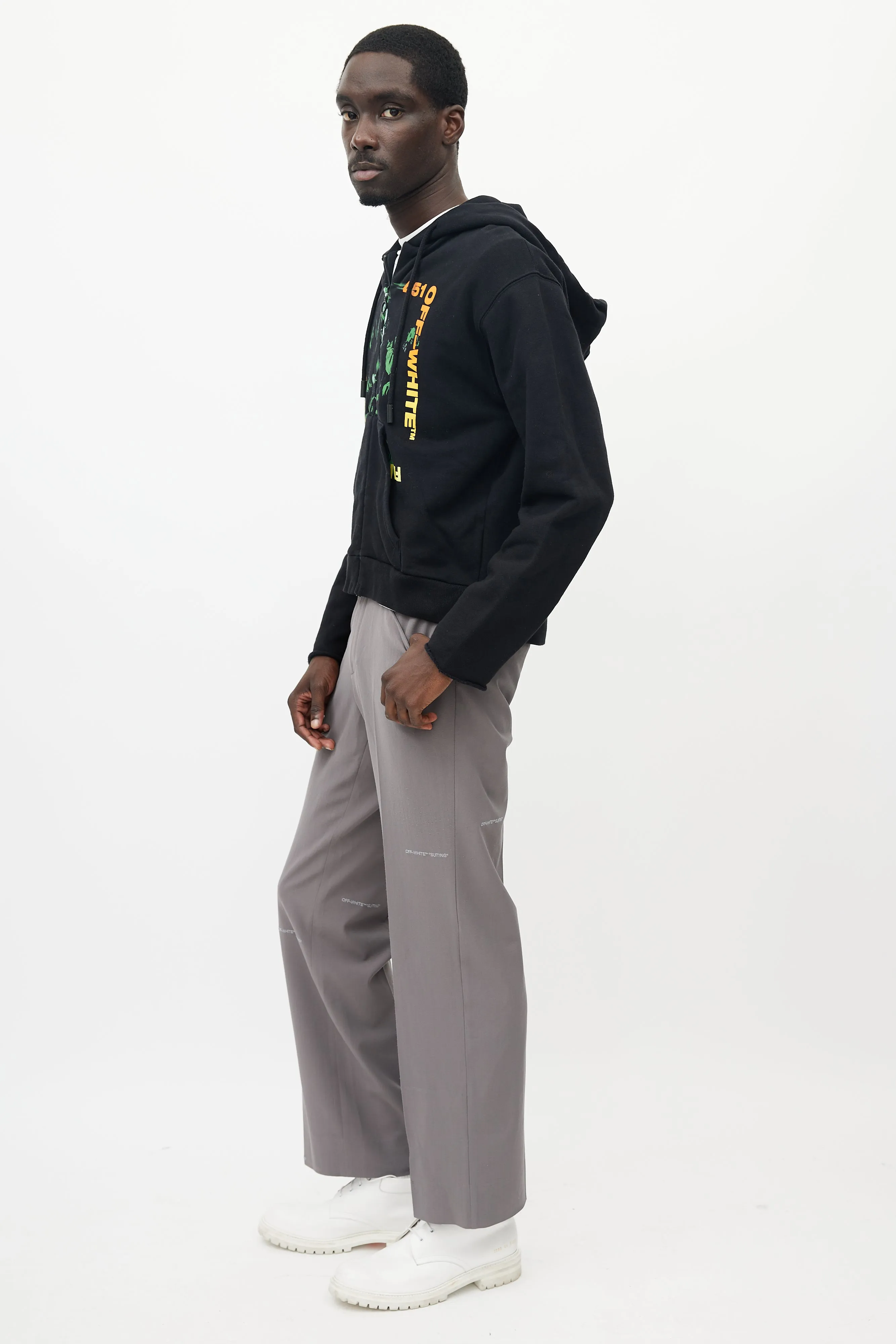 Black & Multicolour Temperature 451 Hoodie