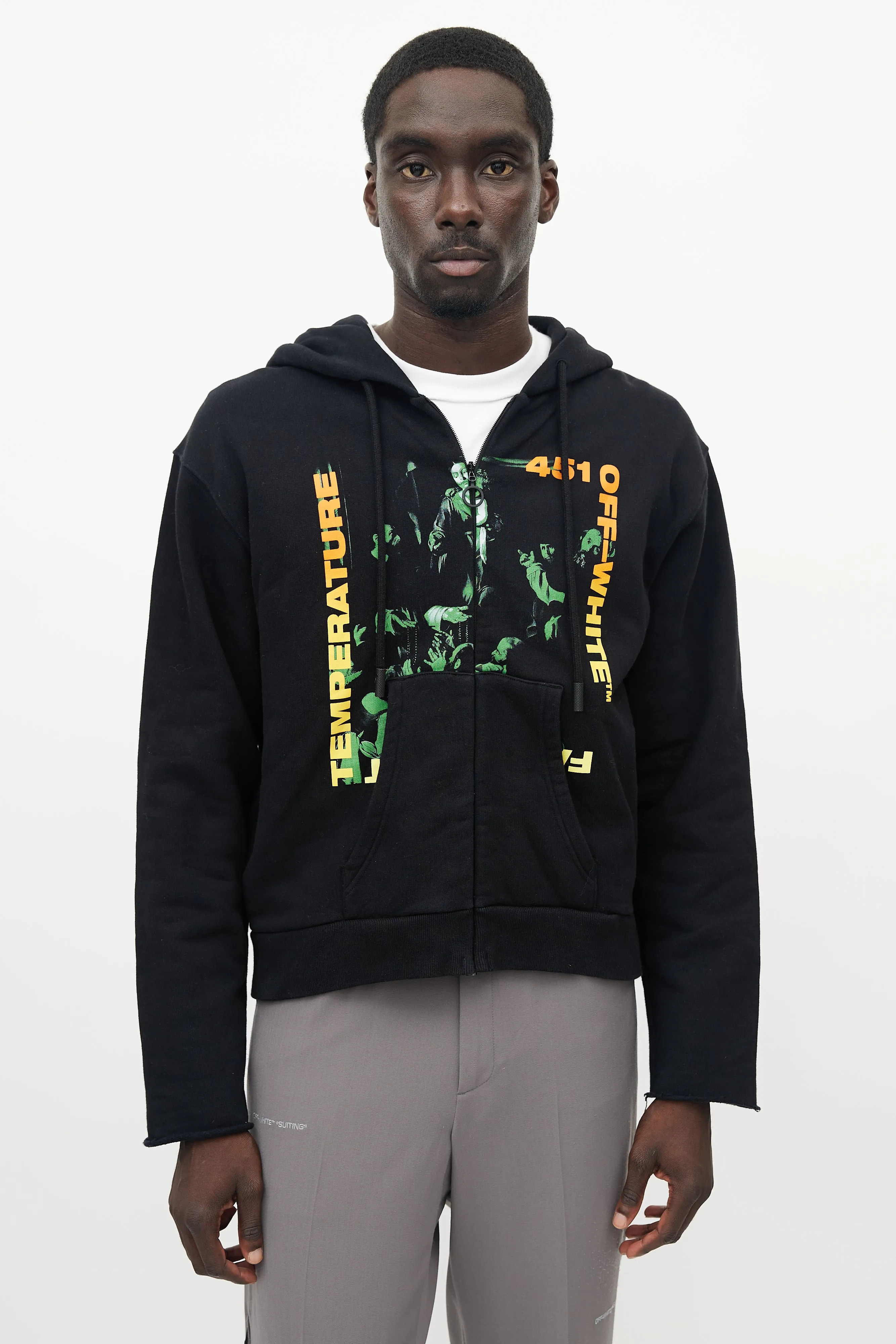 Black & Multicolour Temperature 451 Hoodie