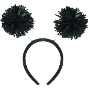 Black Pom Pom Headbopper