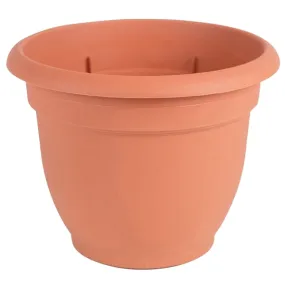 Bloem 20-56108 Self-Watering Planter, 8 in Dia, 8-3/4 in W, Round, Plastic, Terra Cotta
