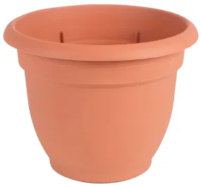 Bloem 20-56110 Planter, 10 in Dia, 8-1/2 in H, 11 in W, Round, Plastic, Terra Cotta :EA: QUANTITY: 1