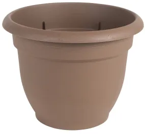 Bloem 20-56316CH Planter, 16 in Dia, 13-3/4 in H, 17-3/4 in W, Round, Plastic, Chocolate :EA: QUANTITY: 1