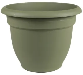Bloem 20-56406 Planter, 6 in Dia, 5-1/4 in H, 6-1/2 in W, Round, Plastic, Living Green :EA: QUANTITY: 10