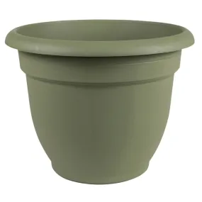 Bloem 20-56412 Self-Watering Planter, 12 in Dia, 13 in W, Round, Plastic, Living Green