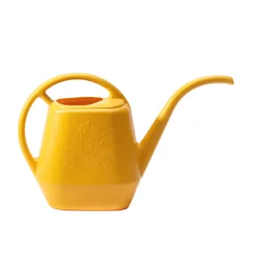 Bloem Earthly Yellow 56 oz Plastic Aqua Rite Watering Can