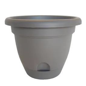 Bloem Lucca LP1260 Planter, 10.8 in W, Polypropylene, Peppercorn