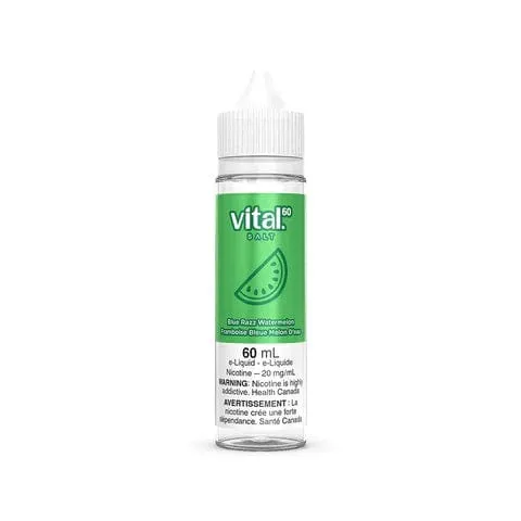Blue Razz Watermelon Nic Salts - Vital 60 Salt - 60mL