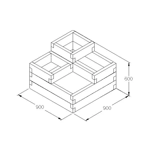 Caledonian Tiered Raised Bed