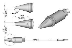 Cartridge Chisel 2.5 x 1 S1-10PK