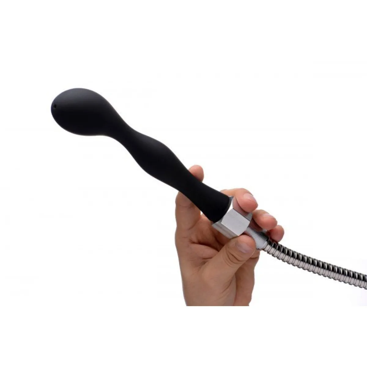 Cleanstream Silicone Enema Attachment Set Black