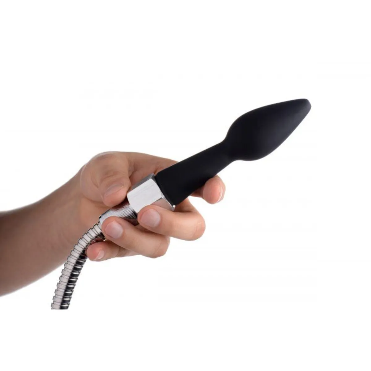 Cleanstream Silicone Enema Attachment Set Black