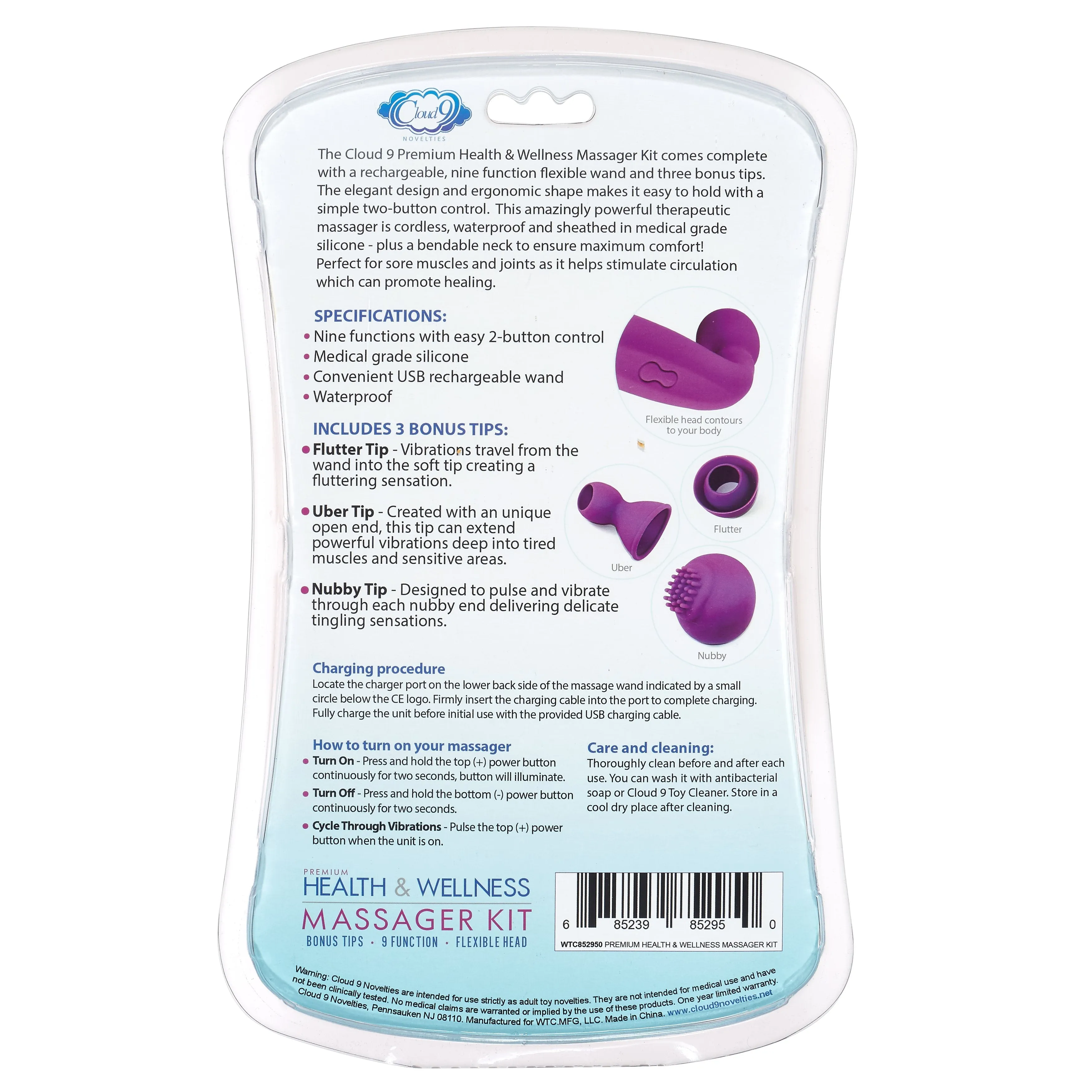 Cloud 9 Flexible Head Wand Kit