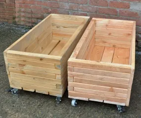 Cosy Simple Moveable Long Planters (2pk) 28799 (Direct Shipping Item)