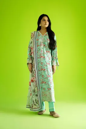 Cotton Lawn Digital Print Chikankari