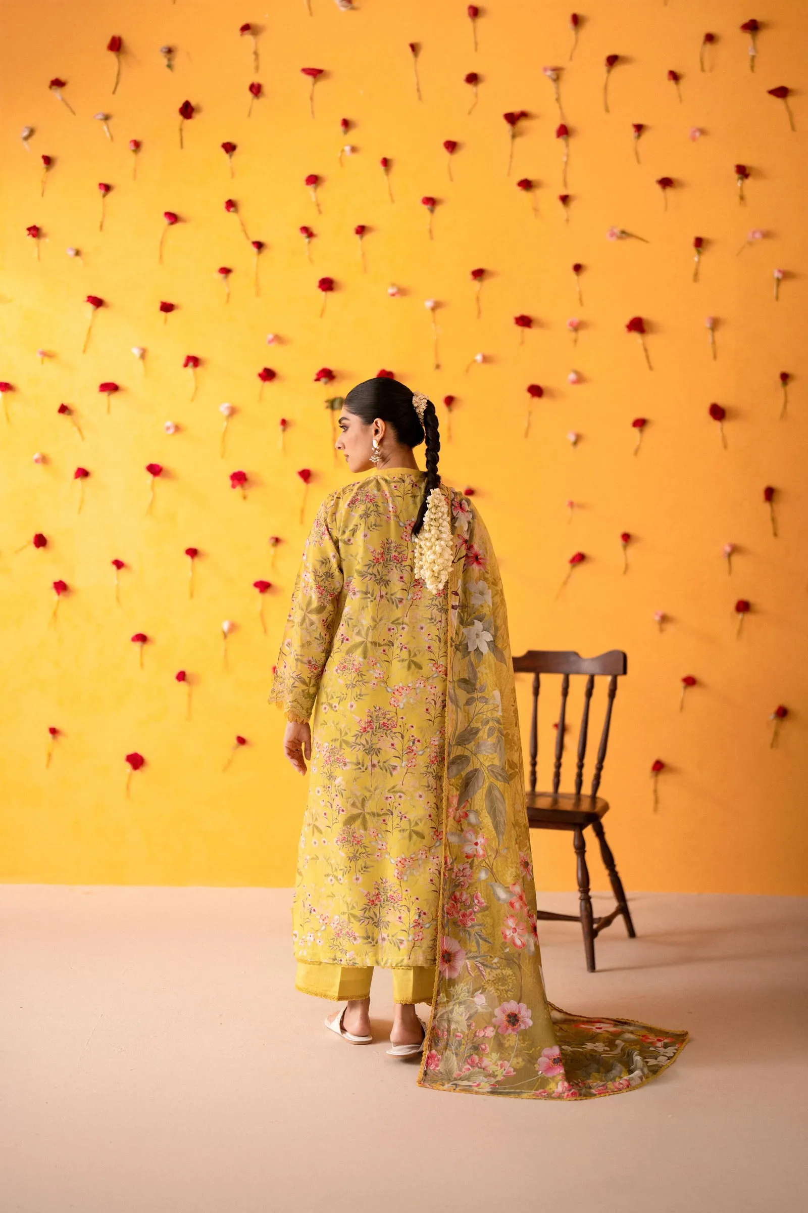 Cotton Lawn Digital Print Chikankari