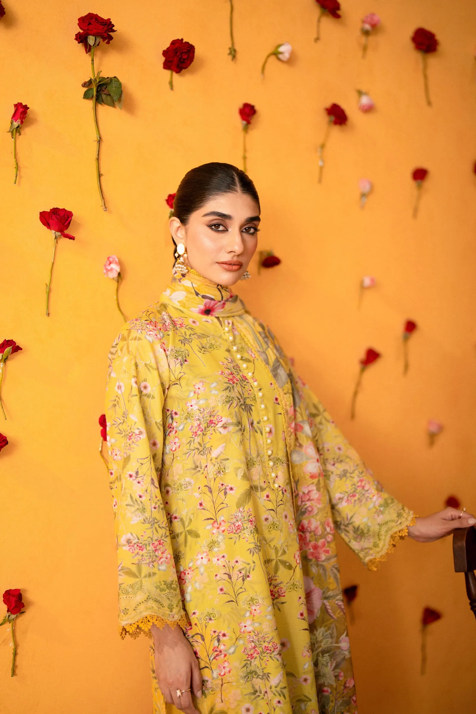 Cotton Lawn Digital Print Chikankari