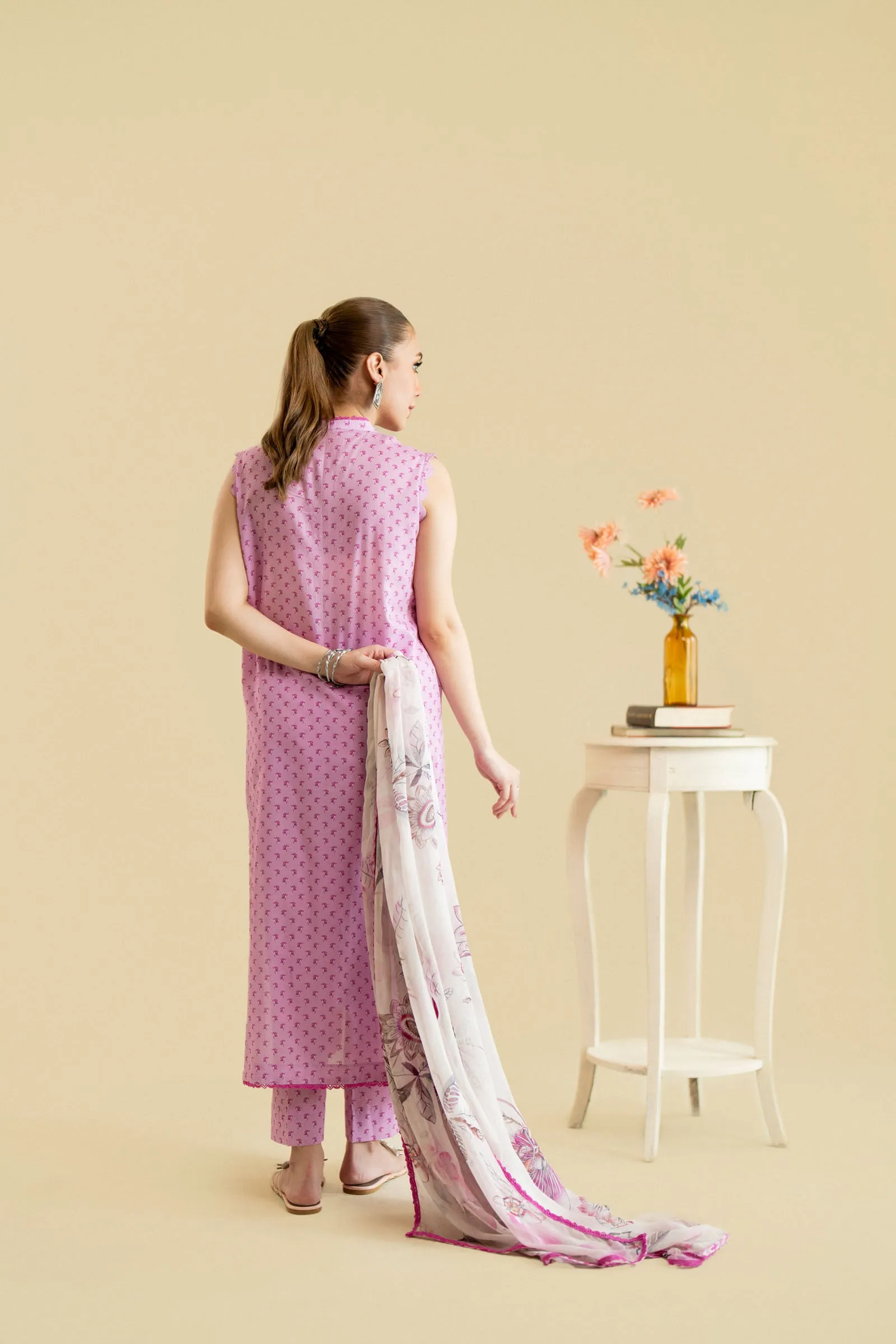 Cotton Lawn Digital Print Embroidery