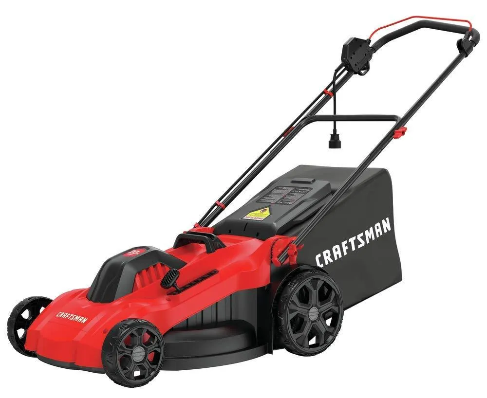 CRAFTSMAN Electric Lawn Mower, 20-Inch, Corded, 13-Ah.
