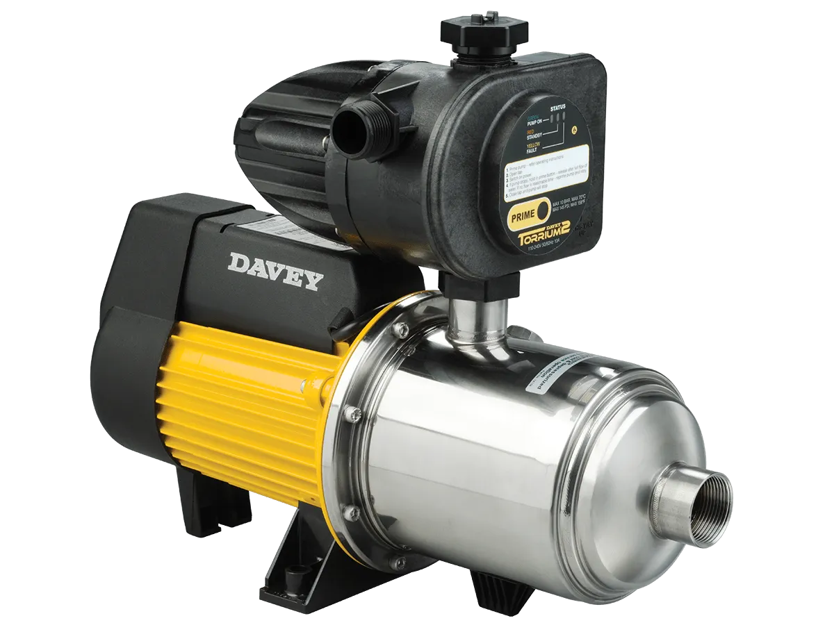 Davey HM90 Series Horizontal Multistage Pressure Pump with Torrium2 Controller (Max 120LPM/690kPa)