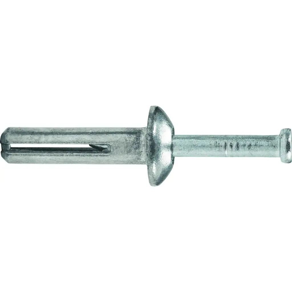 DeWalt ZAMAC NAILIN‚® 1/4" x 1" Carbon Steel Mushroom Head Drive Anchor - 100 Qty