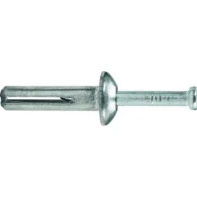 DeWalt ZAMAC NAILIN‚® 1/4" x 1" Carbon Steel Mushroom Head Drive Anchor - 100 Qty