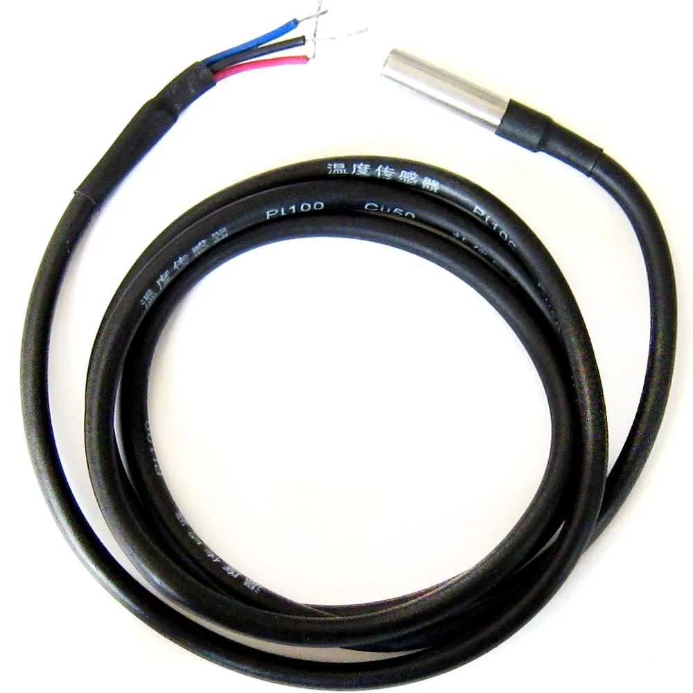 DS18B20 Waterproof Digital Temperature Sensor Thermal Probe Sensor (1m)
