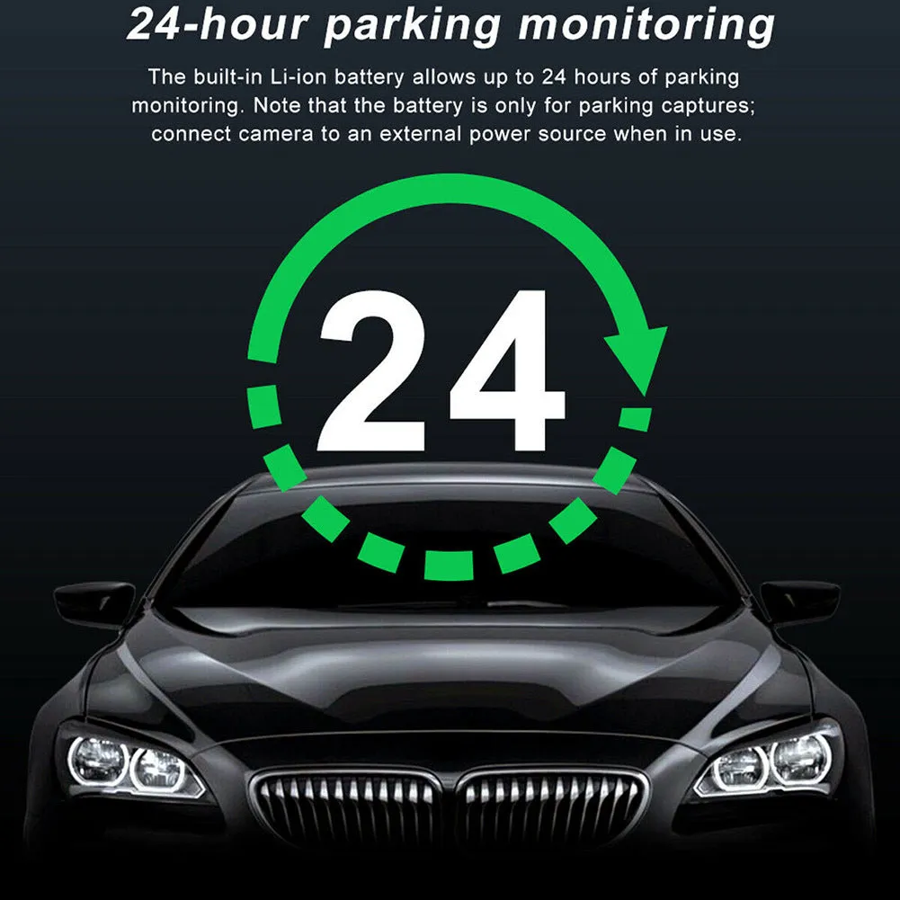 Dual Lens Car Dvr Dash Cam Video Recorder 3-inch HD Display
