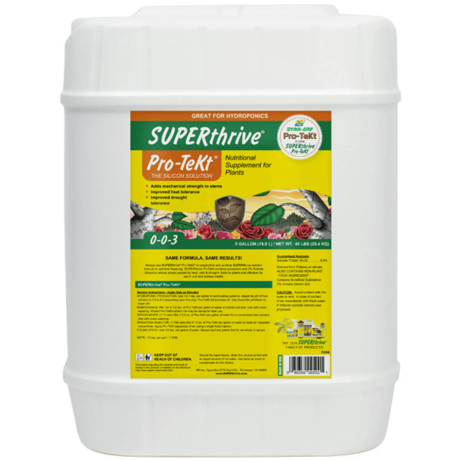 Dyna-Gro SUPERthrive Pro-TeKt - 5 Gallon