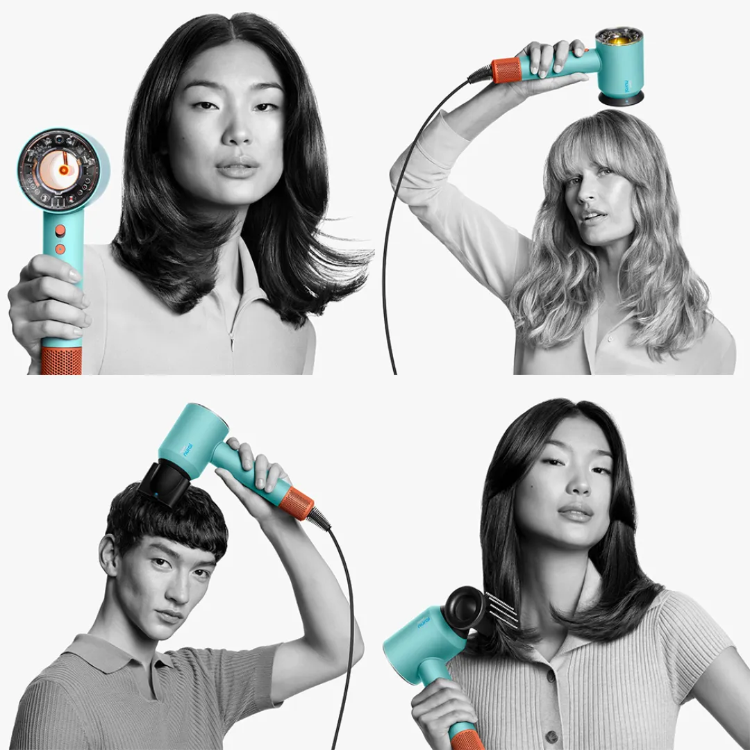 Dyson Supersonic Nural HD16 (Strawberry Bronze & Blush Pink) Five Intelligent Attachments with Presentation Case Hair Dryer