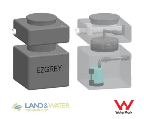 EZGREY-M1 50L Above Ground Grey Water Reuse System with 100W Pump (Laundries, Showers, Basins)