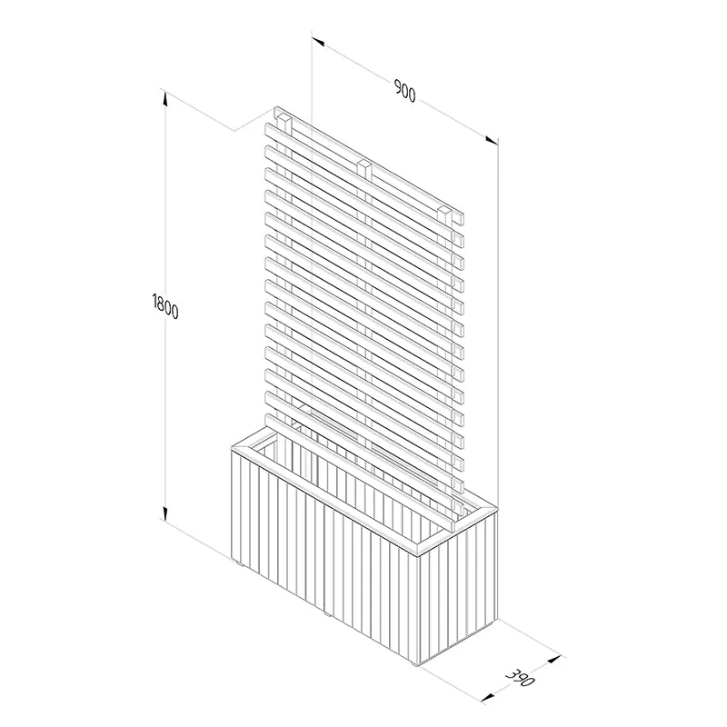 Forest Garden Living Screen Planter