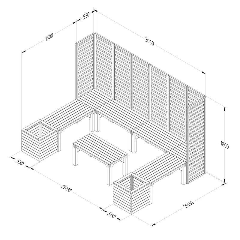 Forest Garden Modular Seating V4