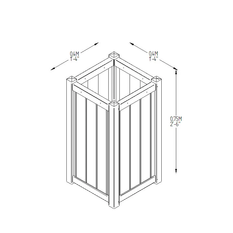 Forest Garden Slender Planter
