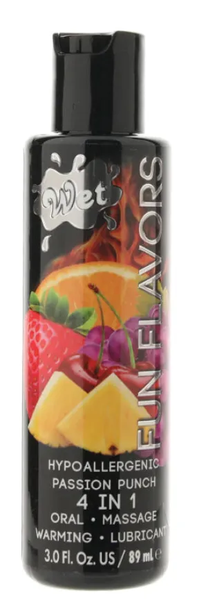 Fun Flavors Warming Lube 3oz/89ml in Passion Punch