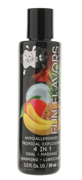 Fun Flavors Warming Lube 3oz/89ml in Tropical Explosion