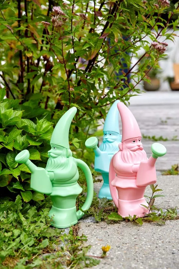 Gnome Shaped Watering Can in Pink