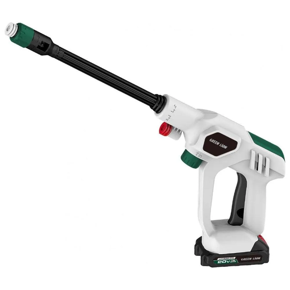 Green Lion Wireless Pressure Wash Gun GNCLNGUNWH 130W 2000mAh - White