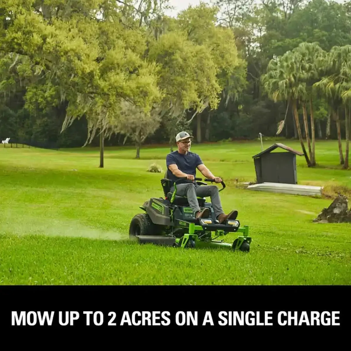 Greenworks 82V 42" CrossoverZ Ride-On Zero Turn Mower