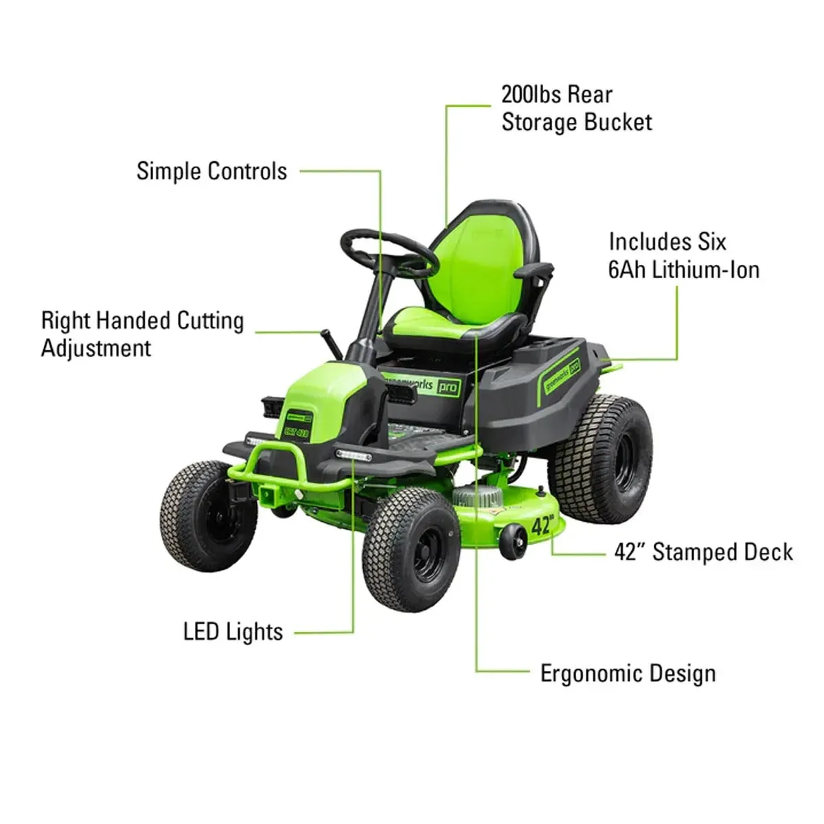 Greenworks 82V 42" Residential Lawn Vehicle