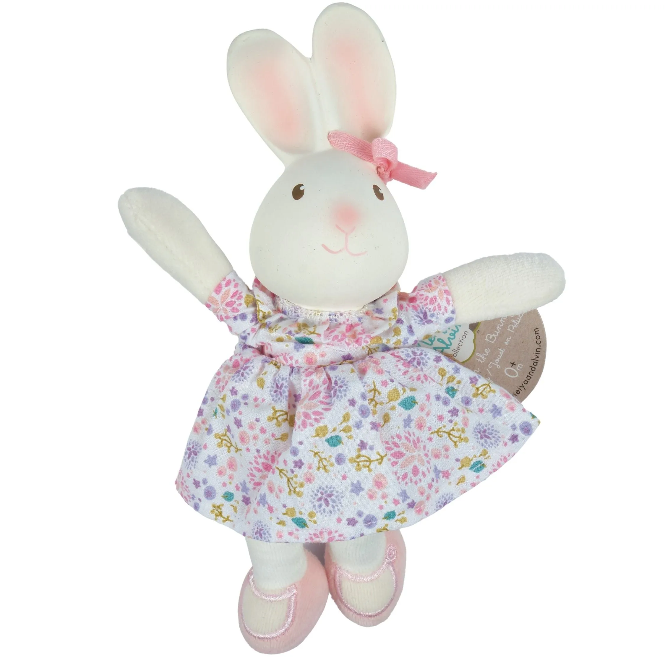 Havah  the  Bunny Mini Organic Rubber Head  Plush  Toy